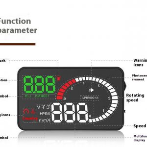Car Mounted HUD Head-Up Display for Fuel Consumption & Voltage Projection