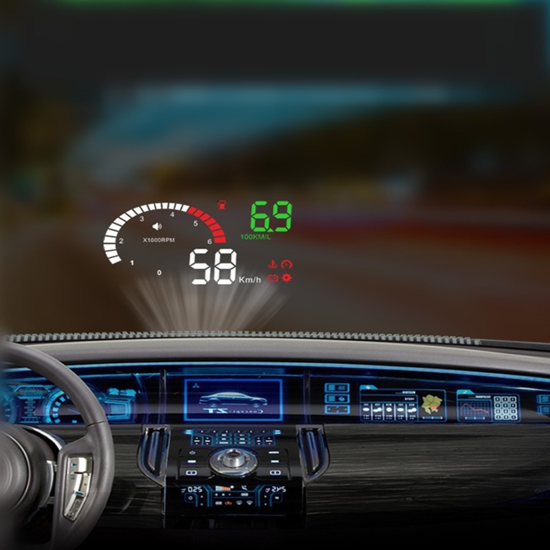 Car Mounted HUD Head-Up Display for Fuel Consumption & Voltage Projection - Image 4