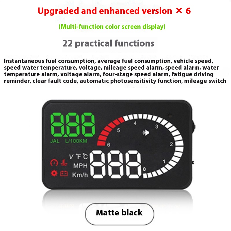 Car Mounted HUD Head-Up Display for Fuel Consumption & Voltage Projection - Image 7