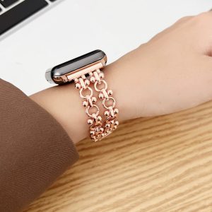 Elegant Chinese Metal Circle Watch with Double Chain Design