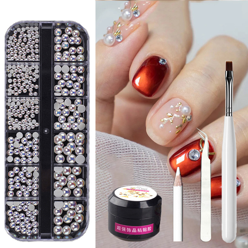 Mixed Box of Metal Rivets and Rhinestone Nail Decorations for Stunning Nail Art - Image 6