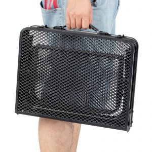 3ft Black Folding Table for Outdoor Use - Portable & Convenient