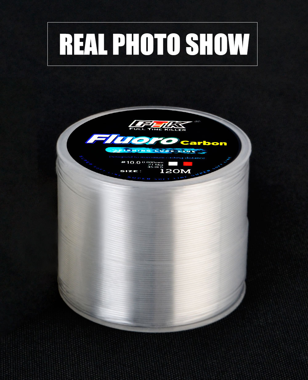 Nylon Thread Multicolor Fishing Line - 120 M for Versatile Fishing Adventures - Image 9