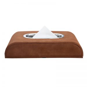 Stylish Leather Tissue Box for Fashionable Car Decor
