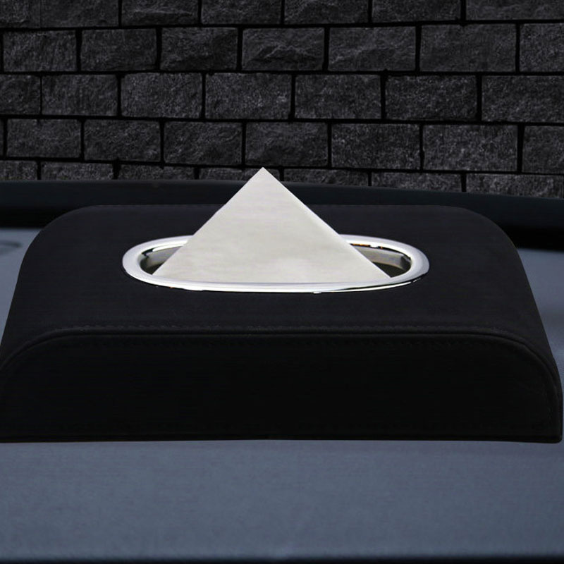 Stylish Leather Tissue Box for Fashionable Car Decor - Image 4