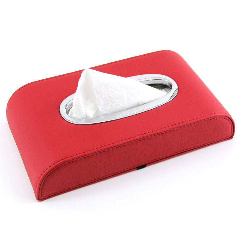 Stylish Leather Tissue Box for Fashionable Car Decor - Image 5