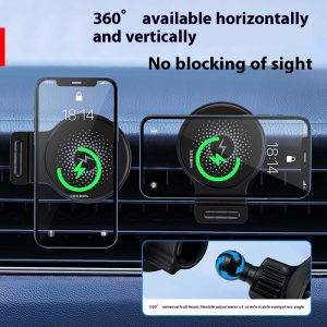 15W Car Magnetic Wireless Charger - Convenient Charging Mount for Your Vehicle
