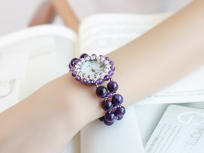 Elegant Amethyst Ladies Watch - Stylish Timepiece for Every Occasion - Image 3