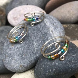 Colorful Beads Fidget Ring for Free Spins - Anti-Stress and Anxiety Relief