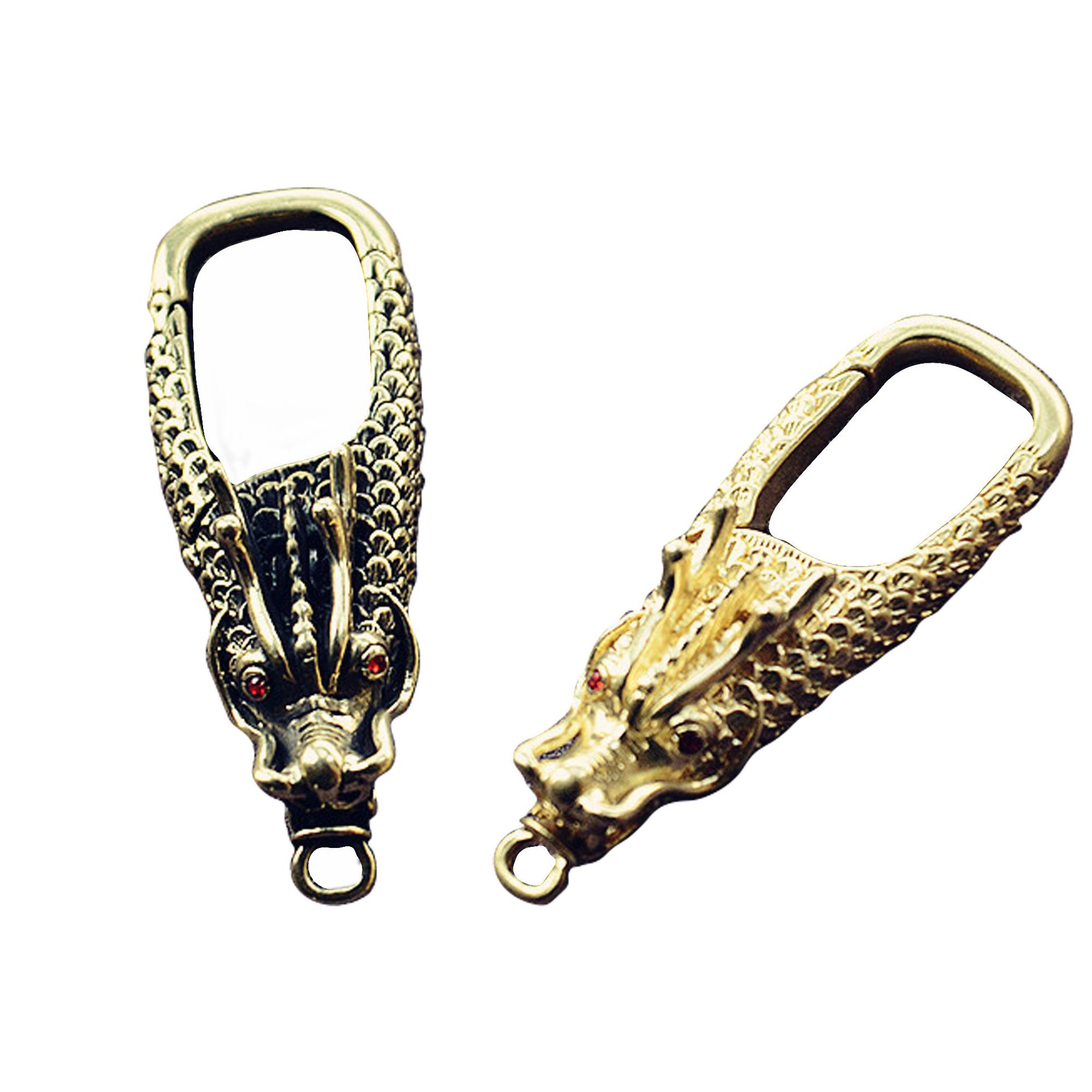Chinese Style Pure Copper Faucet Keychain - Elegant Copper Decoration - Image 4