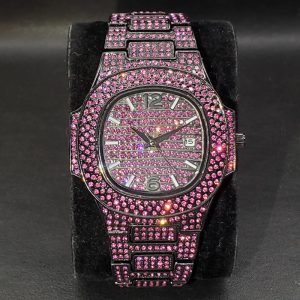 Exclusive Full Diamond Rap Hip Hop Watch - Luxury Timepiece for Trendsetters