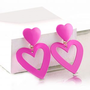 925 Silver Needle Love Earrings - Stylish and Trendy Niche Fashion Accessories