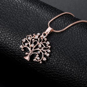 Stunning Big Tree Of Life Pendant Necklace with Drilling CZ Zircon - Multi-Layered Chains Long Jewelry Gifts For Her