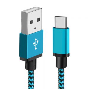 Snake Pattern Nylon Braided Data Cable - Durable and Stylish Connectivity