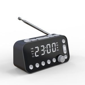 Enhanced DAB Bedside Alarm Clock with Antenna Upgrade Version