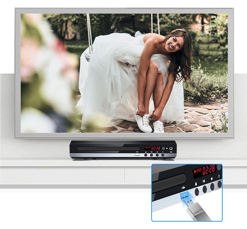 Student Household VCD HD Eye Care Disc Player for Safe Viewing - Image 2