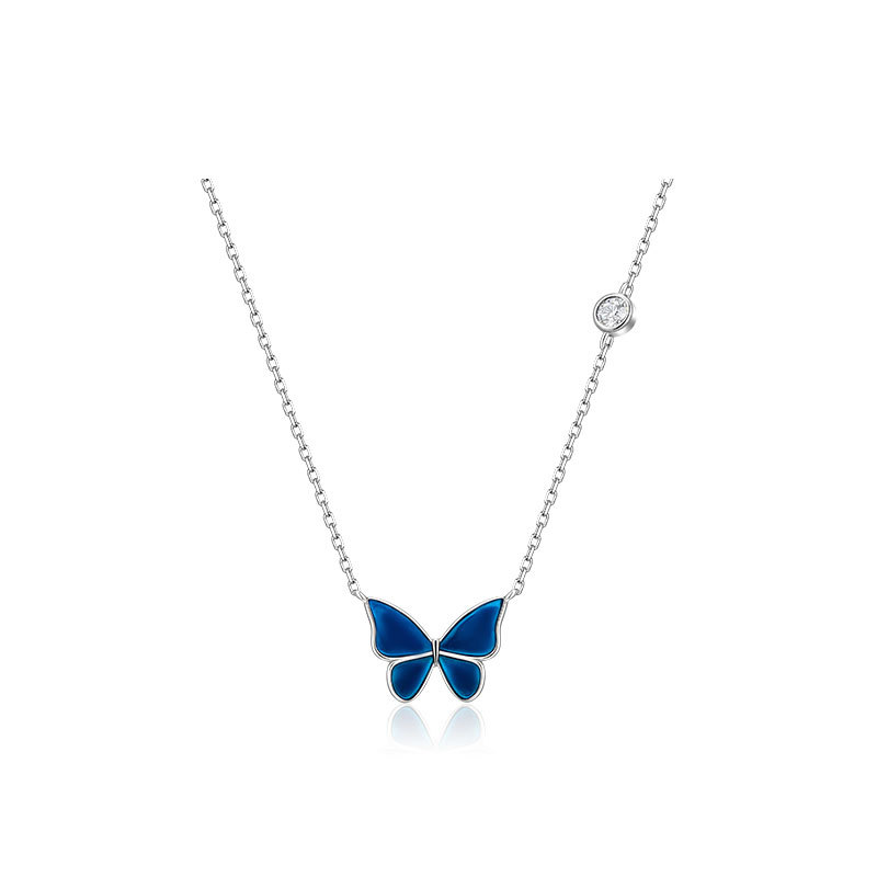 S925 Silver Color-Changing Butterfly Necklace - Trendy Novelty Jewelry - Image 2