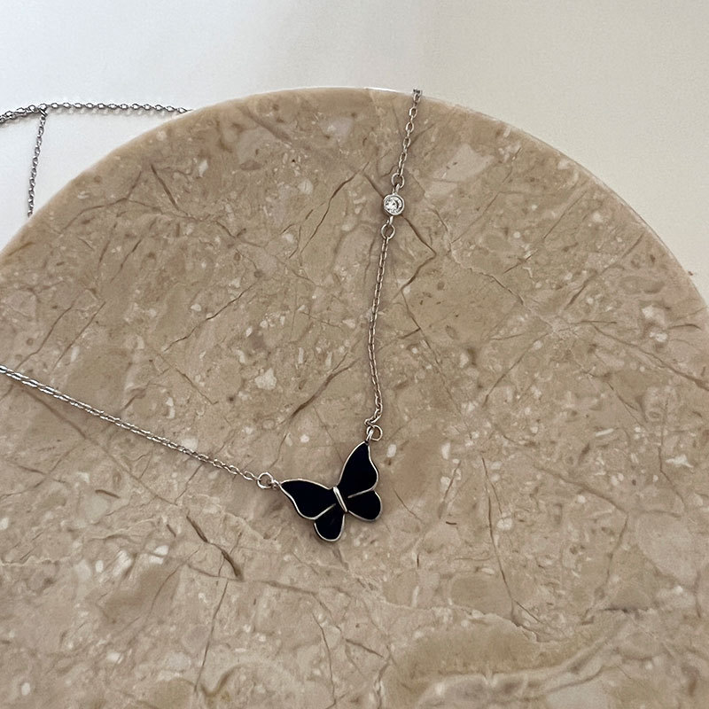 S925 Silver Color-Changing Butterfly Necklace - Trendy Novelty Jewelry - Image 10