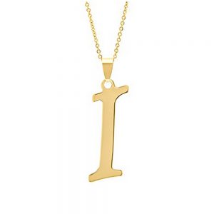 Stainless Steel English Letter Pendant Necklace - Stylish & Personalized