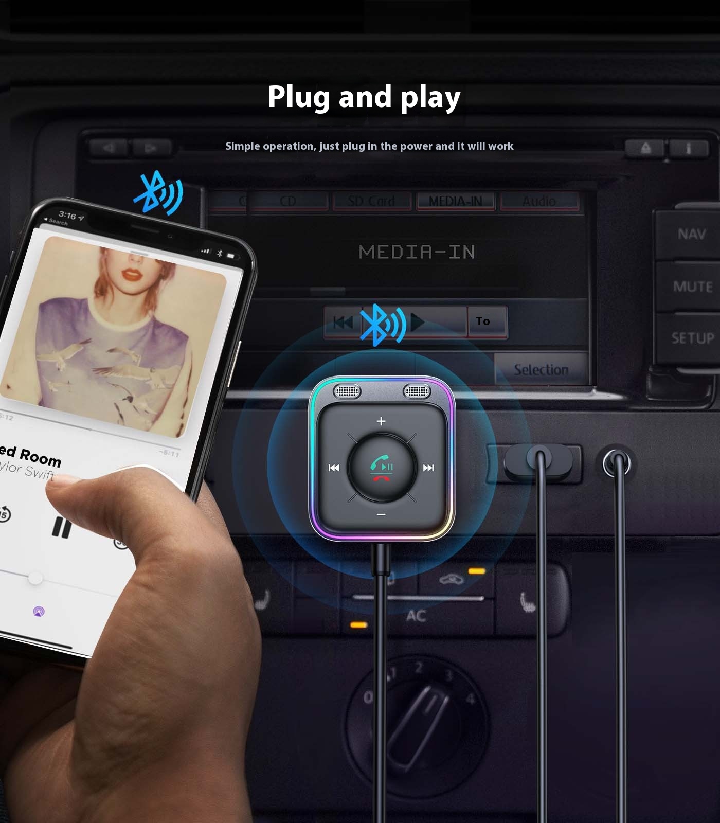 Noise Reduction MP3 Player Adapter for Music & Audio with TF Card Support - Image 5