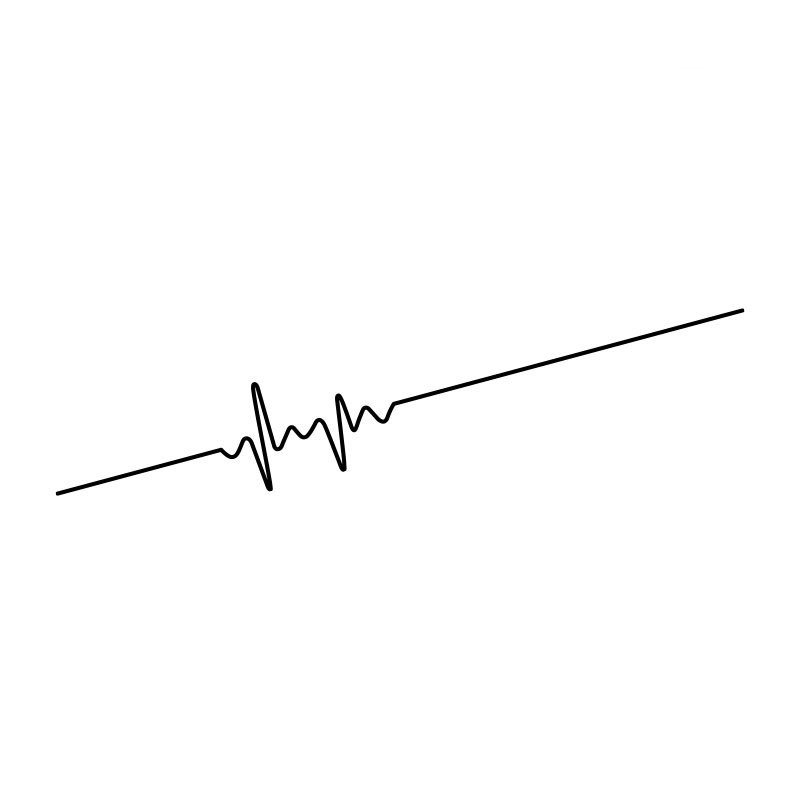 Unique Car Electrocardiogram Sticker - Express Your Creative Personality - Image 2