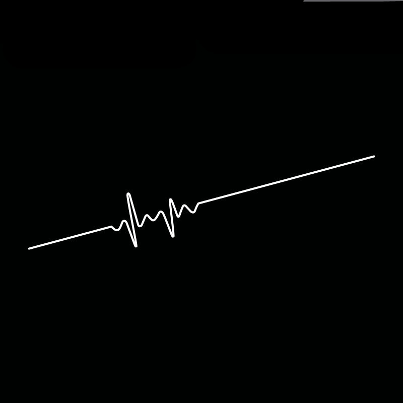 Unique Car Electrocardiogram Sticker - Express Your Creative Personality - Image 3