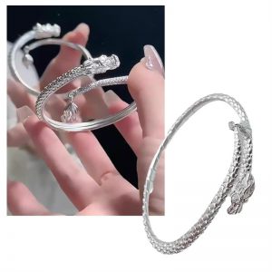 2024 Trendy Adjustable Couple Bracelet with Magical Dragon Tail - Popular Chinese Style Punk Jewelry for Men and Women