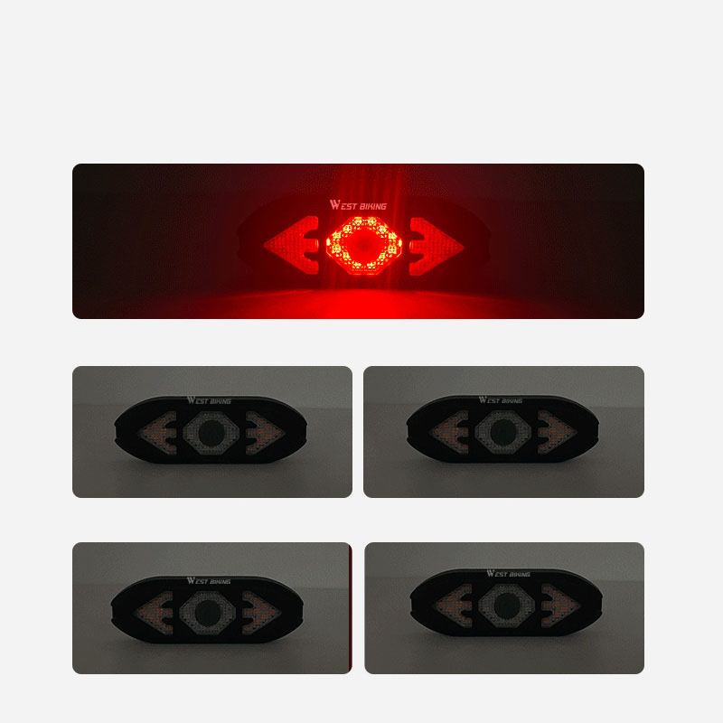Rechargeable Smart Remote Control Turn Signal Tail Light with Horn for Night Mountain Biking - Image 3