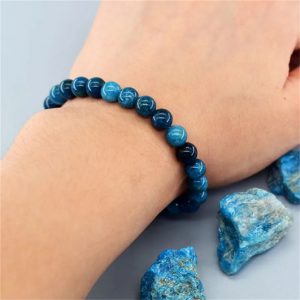 Handmade Apatite Bracelet for Men and Women - Stylish Matching Color Beaded Jewelry