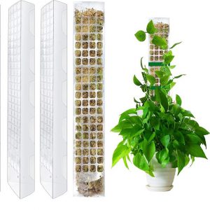 Plastic Moss Pole for Climbing Plants - Ideal Vine Support Brackets