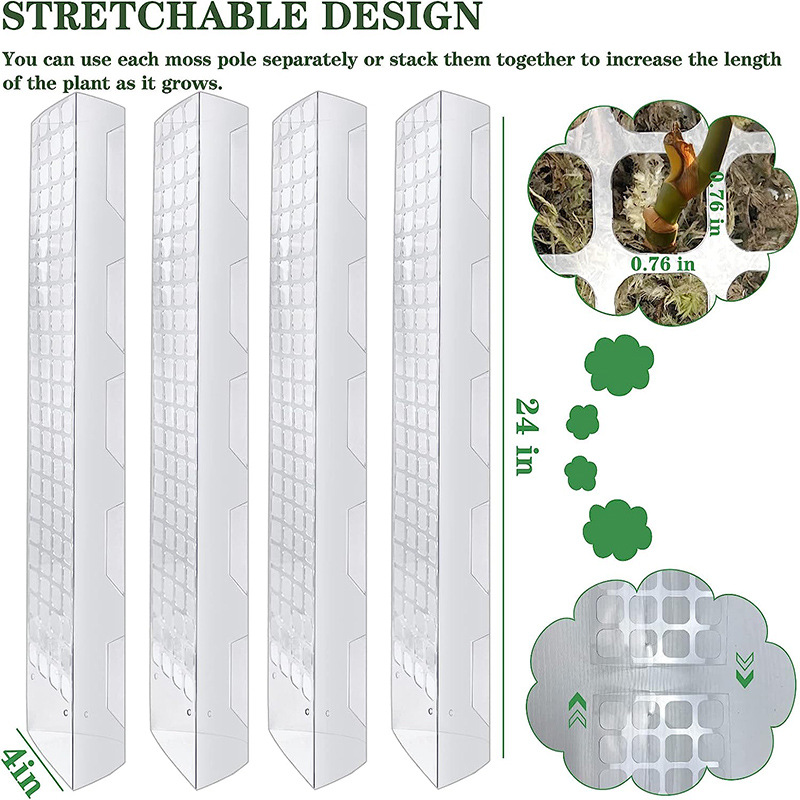 Plastic Moss Pole for Climbing Plants - Ideal Vine Support Brackets - Image 6