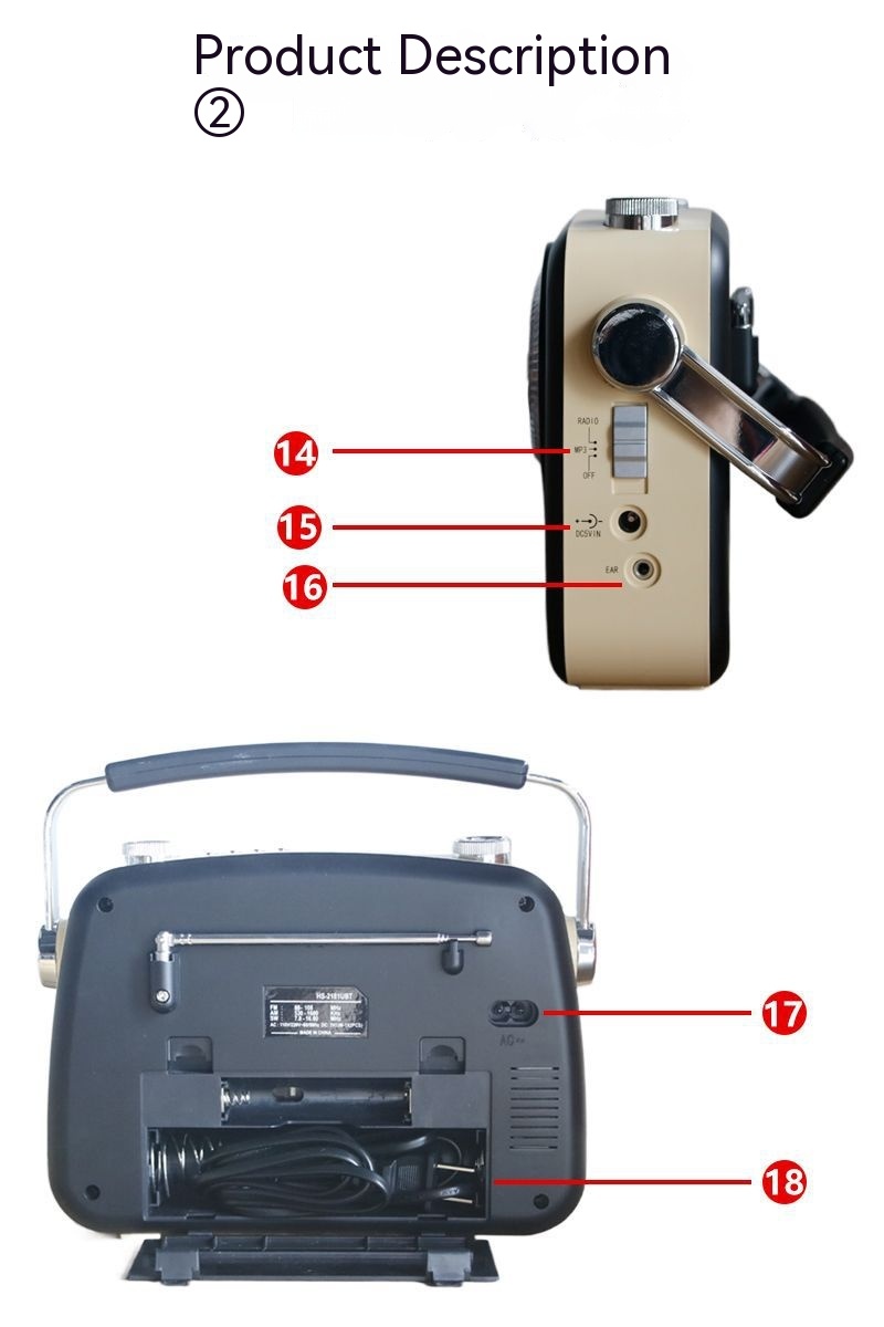 Powerful Portable Radio with Strong Stereo Speaker Signal - Image 14