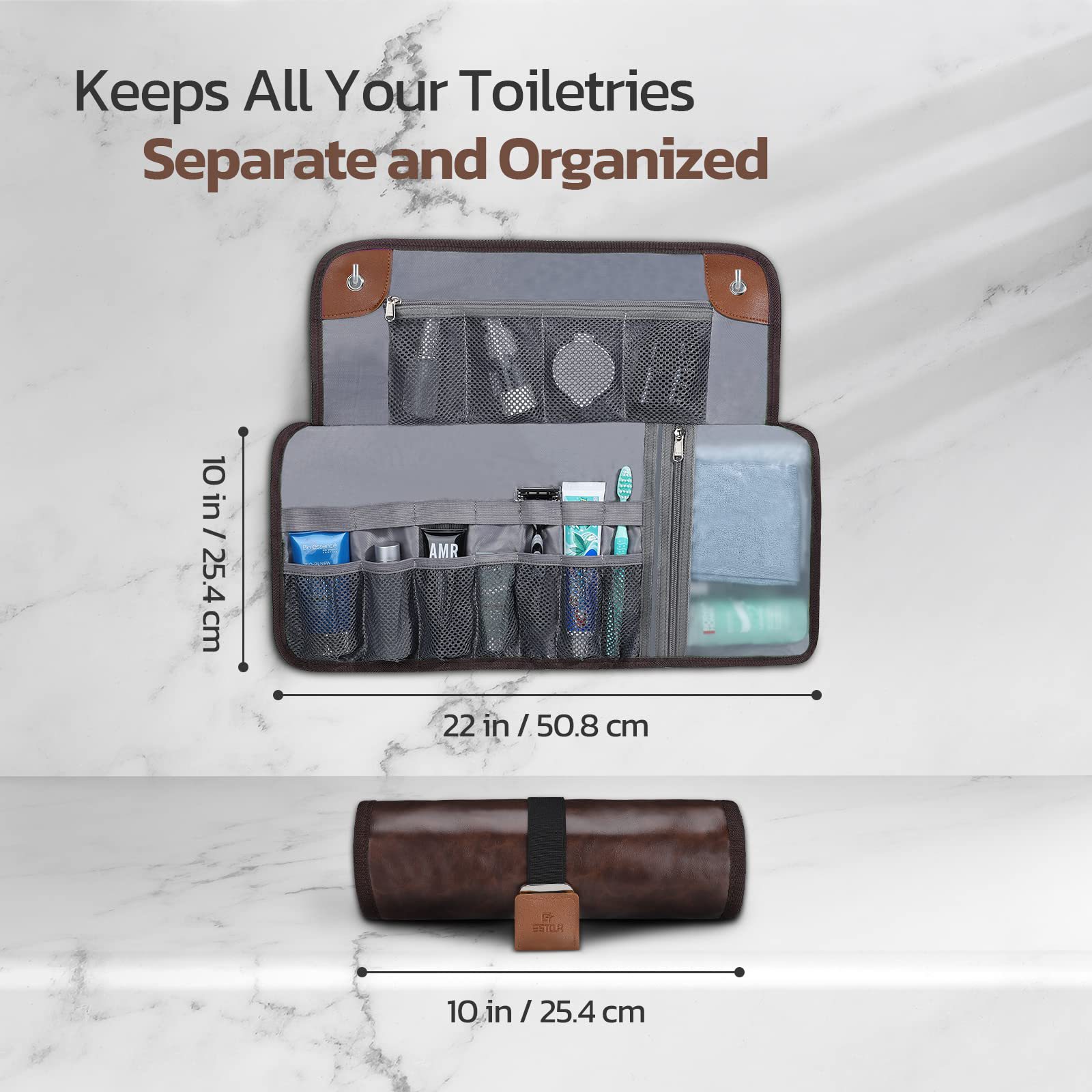 Men's Travel Buggy Bag - Portable Reel Wash Bag for On-the-Go Convenience - Image 4