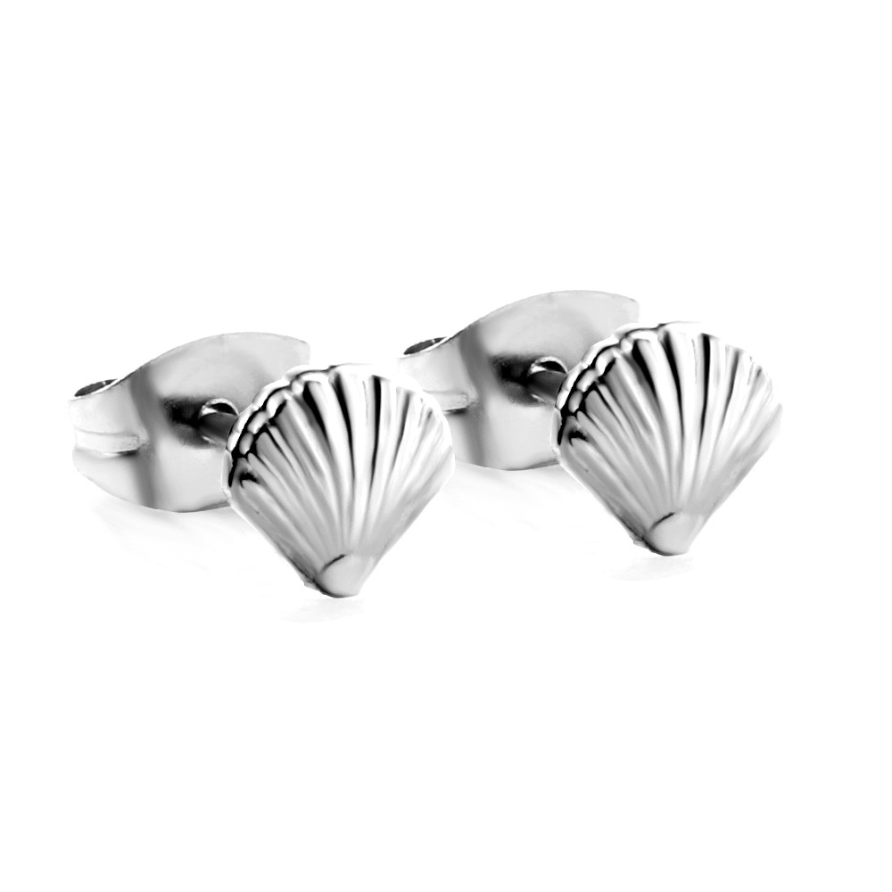 European and American New Ins Shell Stud Earrings - Simple Fashion for Every Occasion