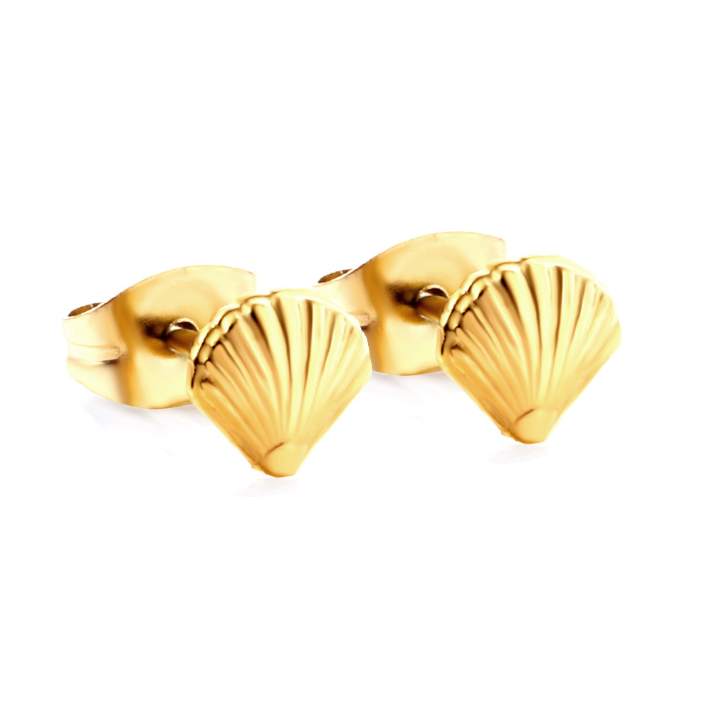 European and American New Ins Shell Stud Earrings - Simple Fashion for Every Occasion - Image 2