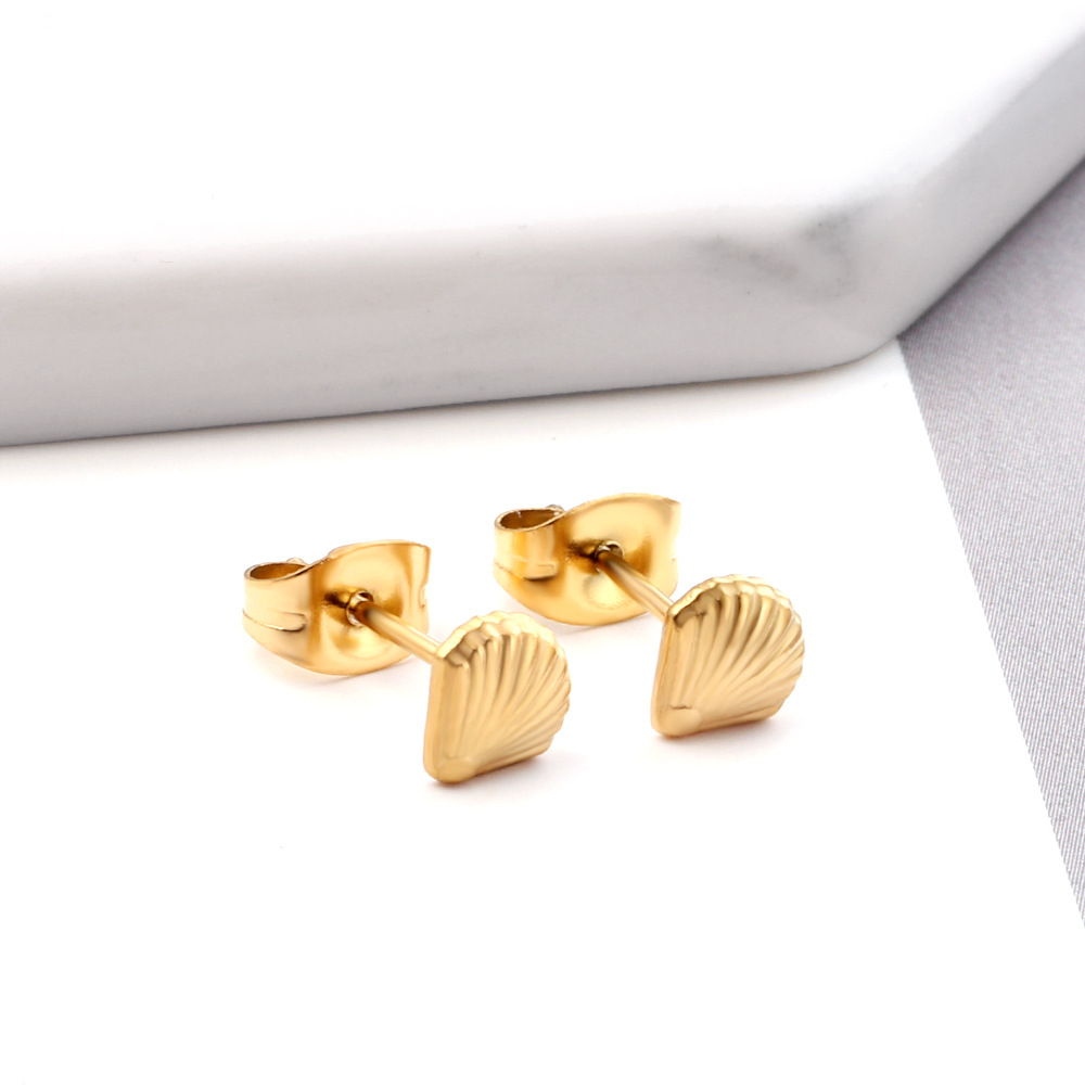 European and American New Ins Shell Stud Earrings - Simple Fashion for Every Occasion - Image 4