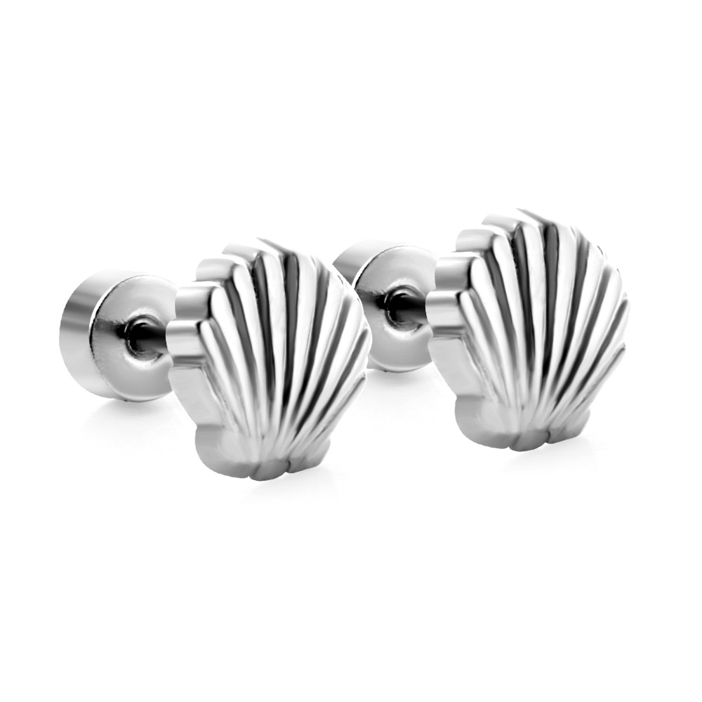 European and American New Ins Shell Stud Earrings - Simple Fashion for Every Occasion - Image 9