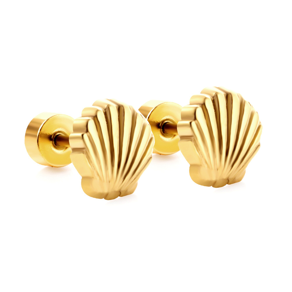 European and American New Ins Shell Stud Earrings - Simple Fashion for Every Occasion - Image 10