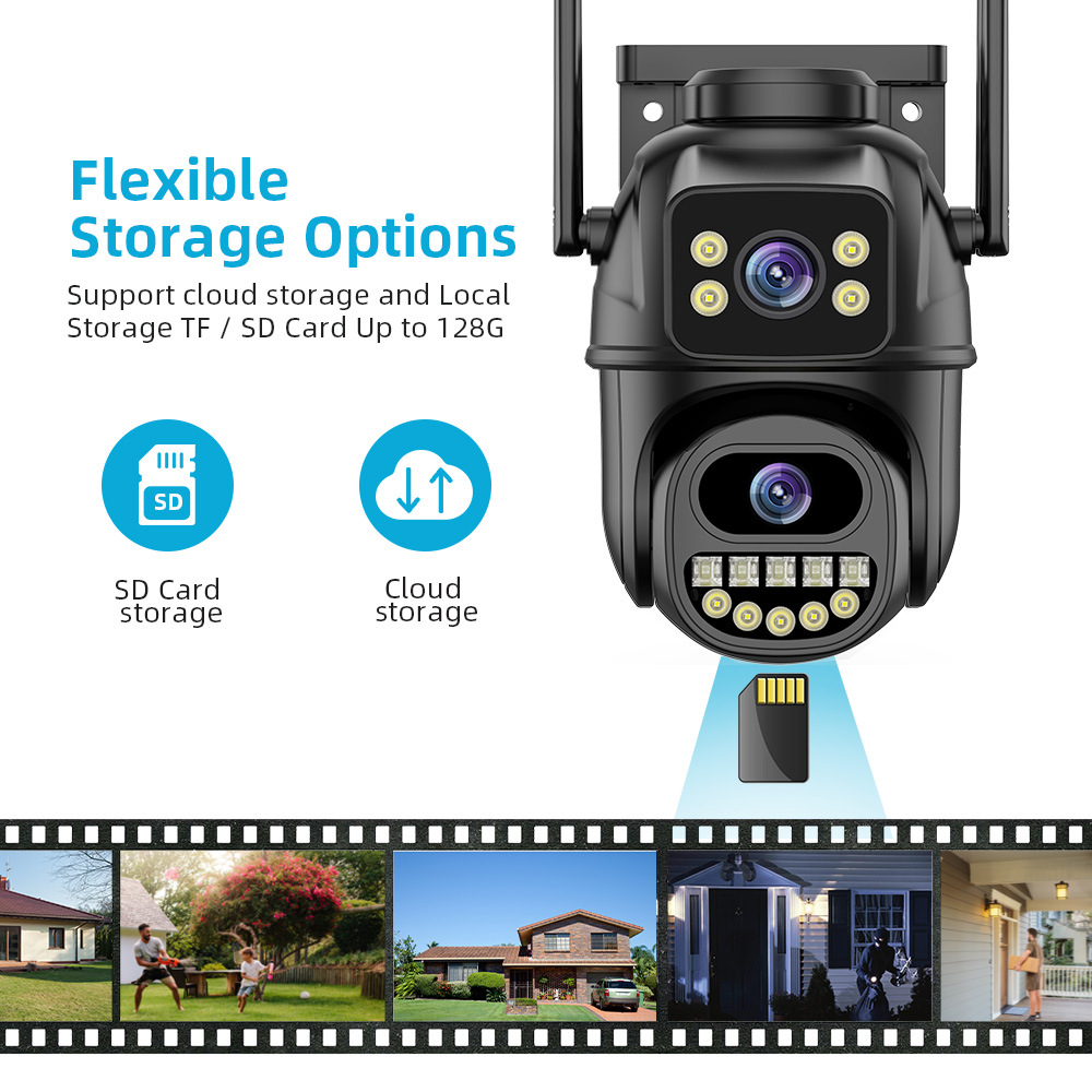 Integrated Wireless Surveillance Camera with Binocular Gun Ball Linkage - Image 13