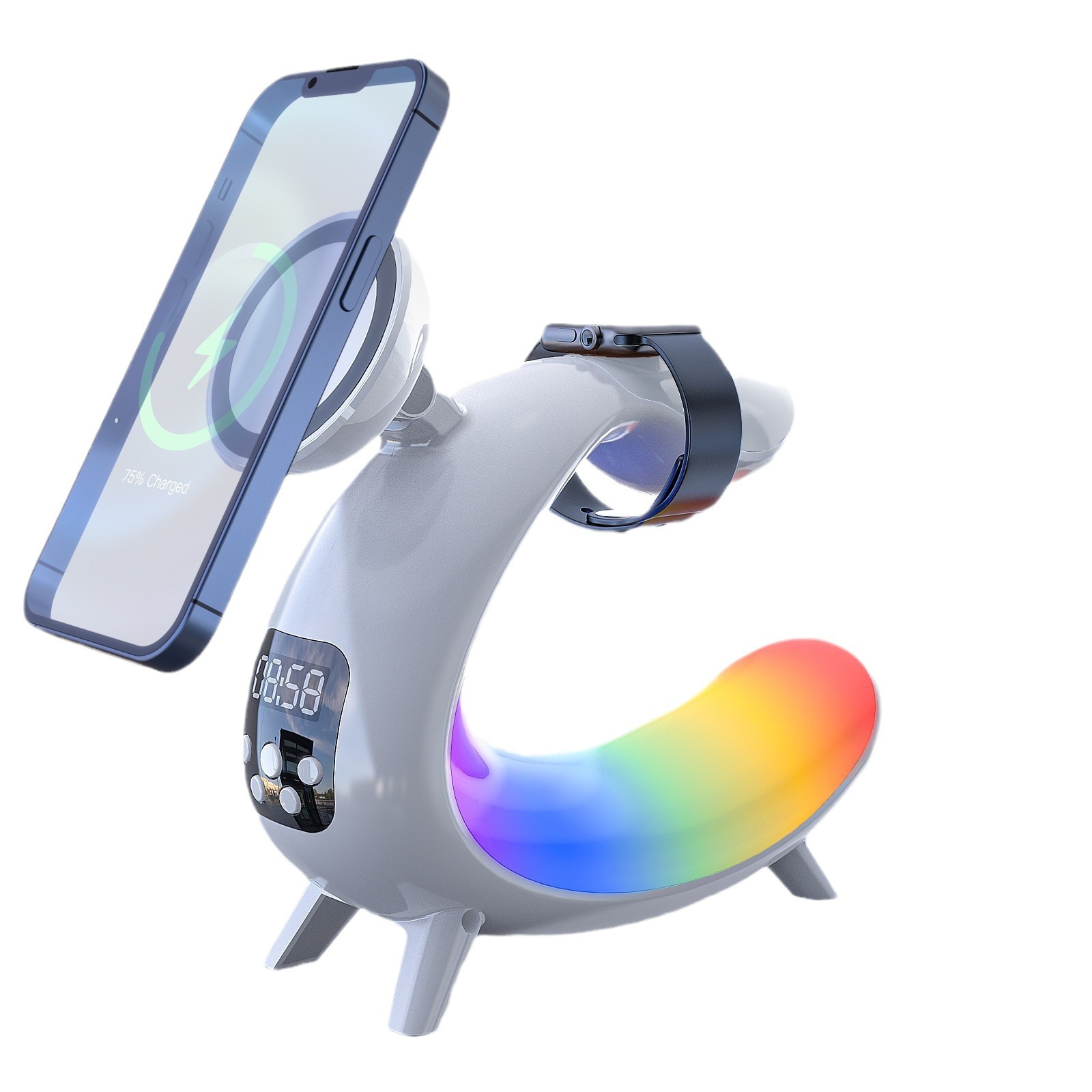 Liuyi Versatile Wireless Charging Bedside Table Lamp for Modern Living - Image 4