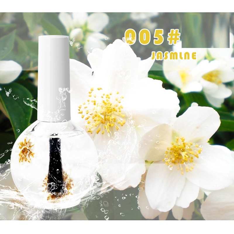 Nail Beauty Dried Flowers Nutrient Oil: Moisturizing Anti-Agnail Base Coat Solution with Natural Dried Flower Extracts - Image 25