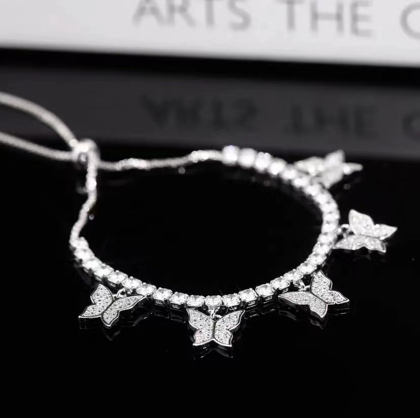 Light Luxury Multi Butterfly Bracelet with Niche Micro-set Zircon - Image 2