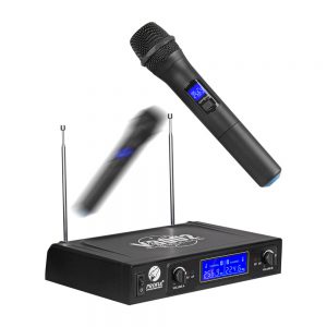 Dual Handheld Wireless Microphones - Perfect for Events and Performances