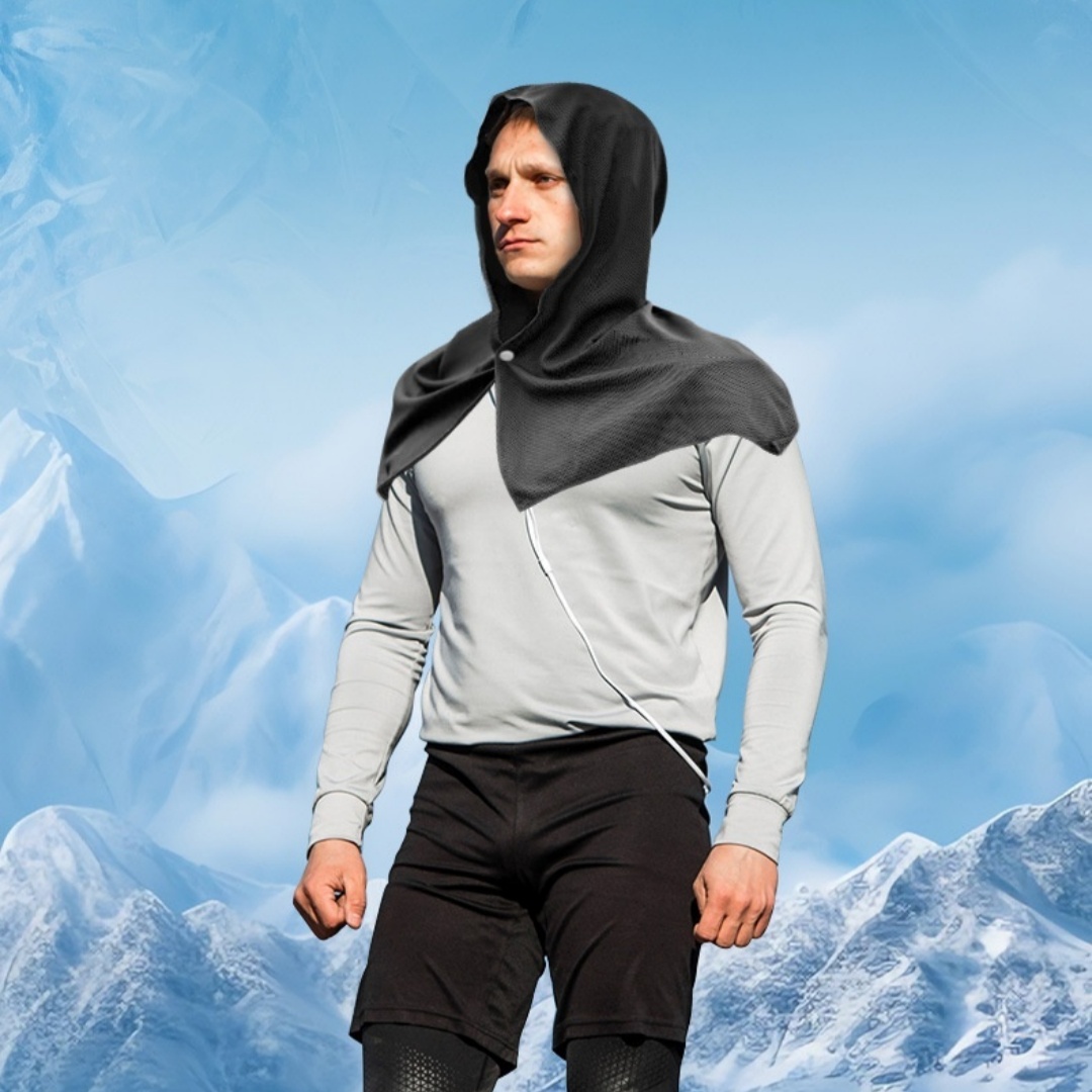 Ultra-Quick Drying Sports Towel - U-shaped Hoodie Cooling Towel for Sun Protection at the Beach, Perfect for Camping, Gym, Swimming, Running, and Yoga - Image 4