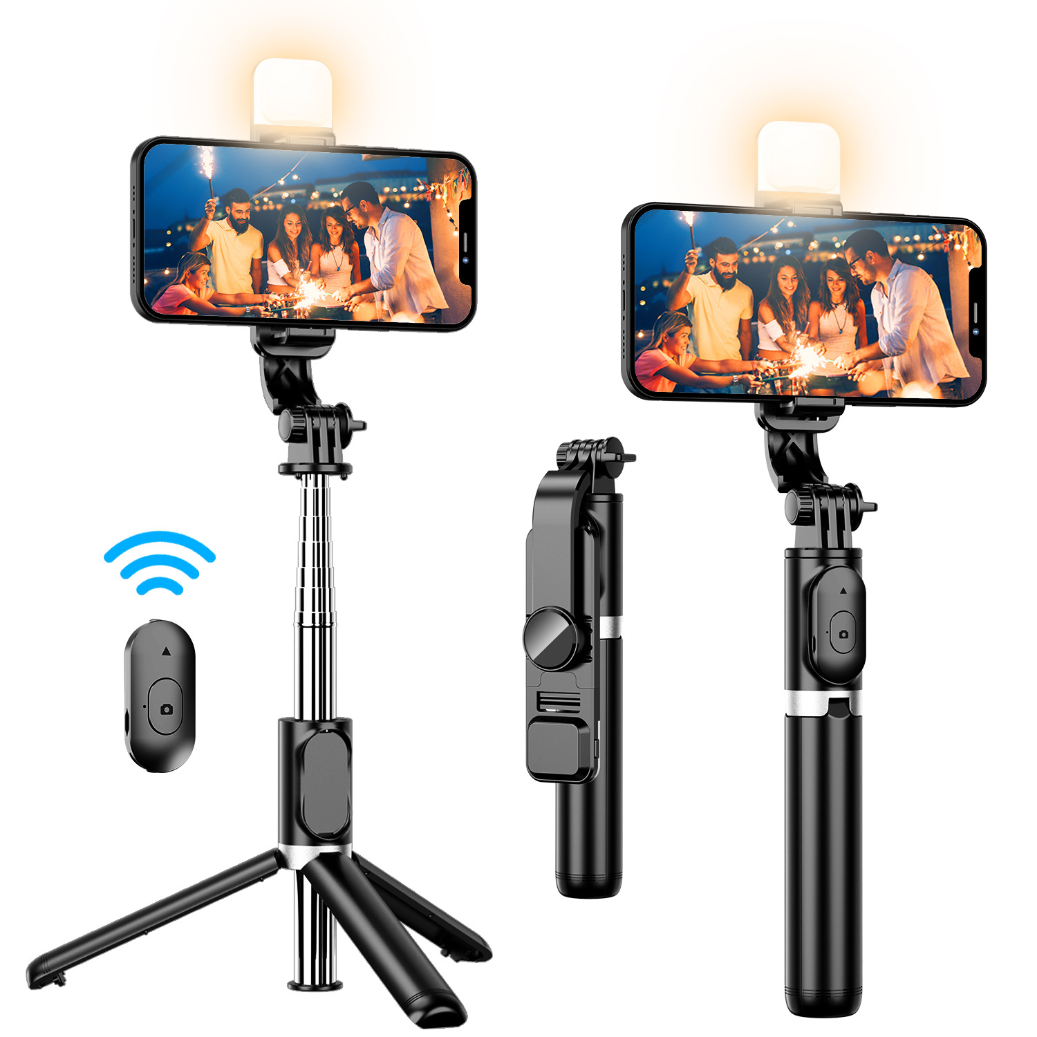 Portable and Retractable Bluetooth Selfie Stick Tripod for Perfect Shots