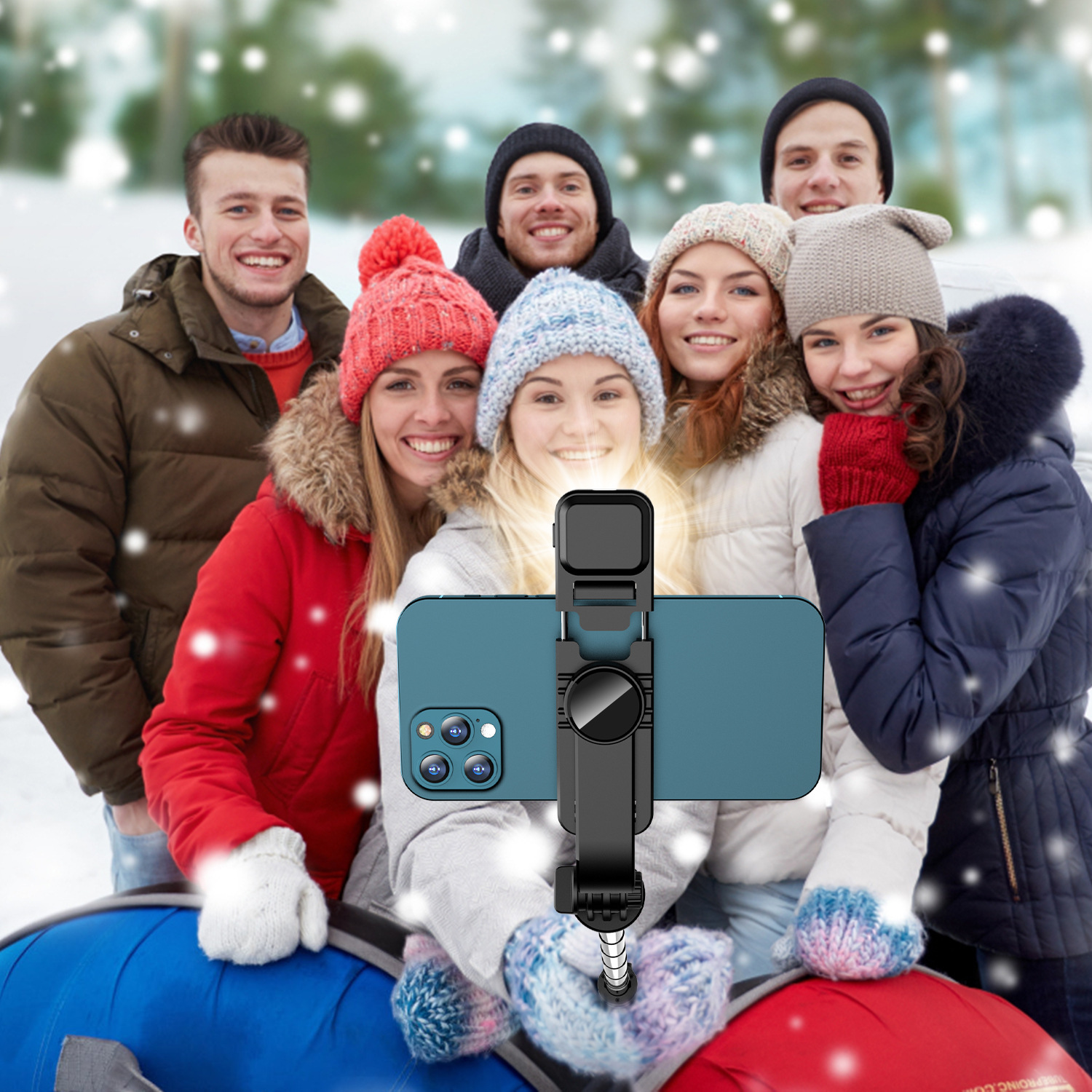 Portable and Retractable Bluetooth Selfie Stick Tripod for Perfect Shots - Image 3