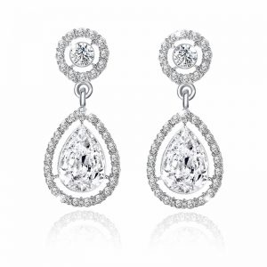 Eight Hearts and Eight Arrows Crystal Stud Earrings - Elegant Sparkle for Every Occasion