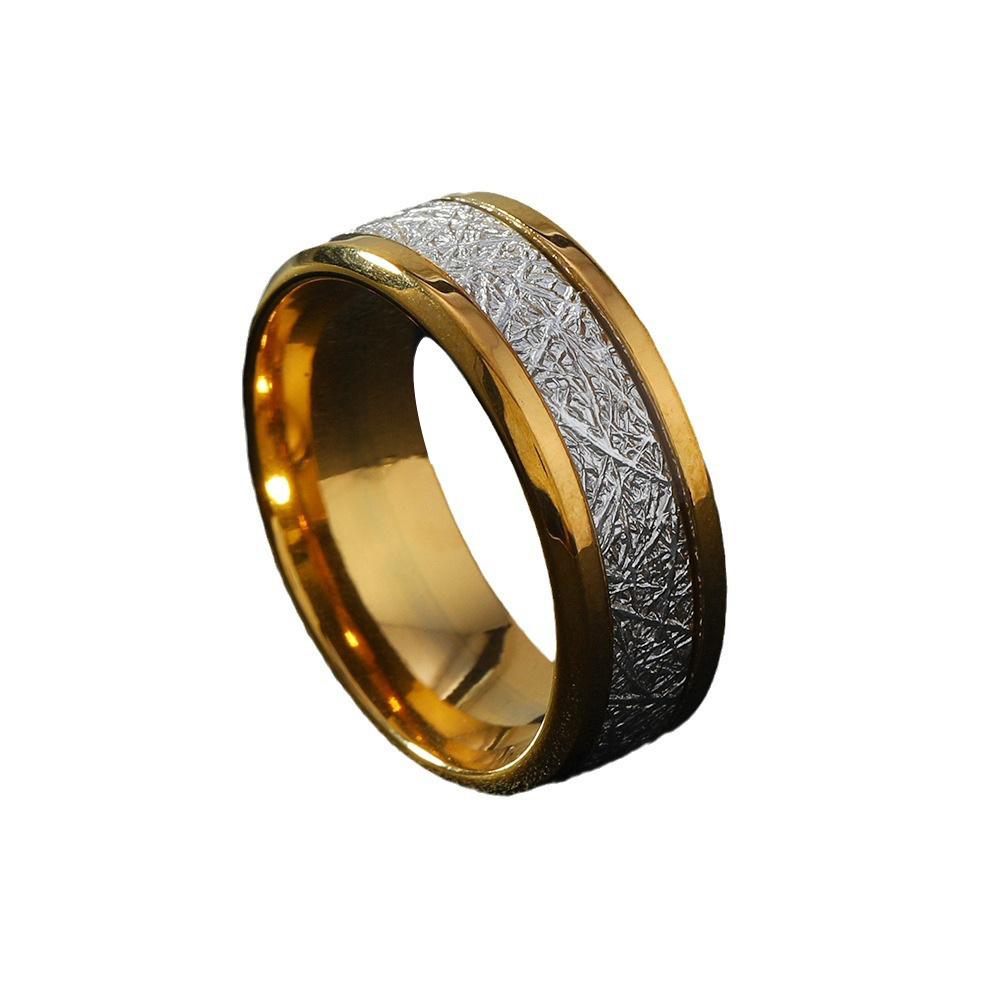Men's Fashion Stainless Steel Ring with Fog Pattern Ornament - Image 4