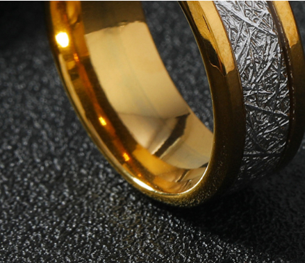 Men's Fashion Stainless Steel Ring with Fog Pattern Ornament - Image 5