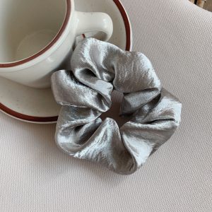 French Girl Silky Satin Hair Accessories - Large Intestine Tie Hair Rubber Band, Ponytail Rope & Hair Ring from Korea